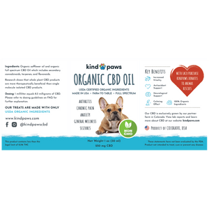 Organic CBD Oil for Dogs - kindpaws